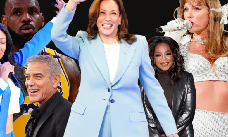 celebrities endorsing Harris