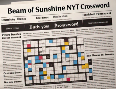 Beam of Sunshine NYT Crossword